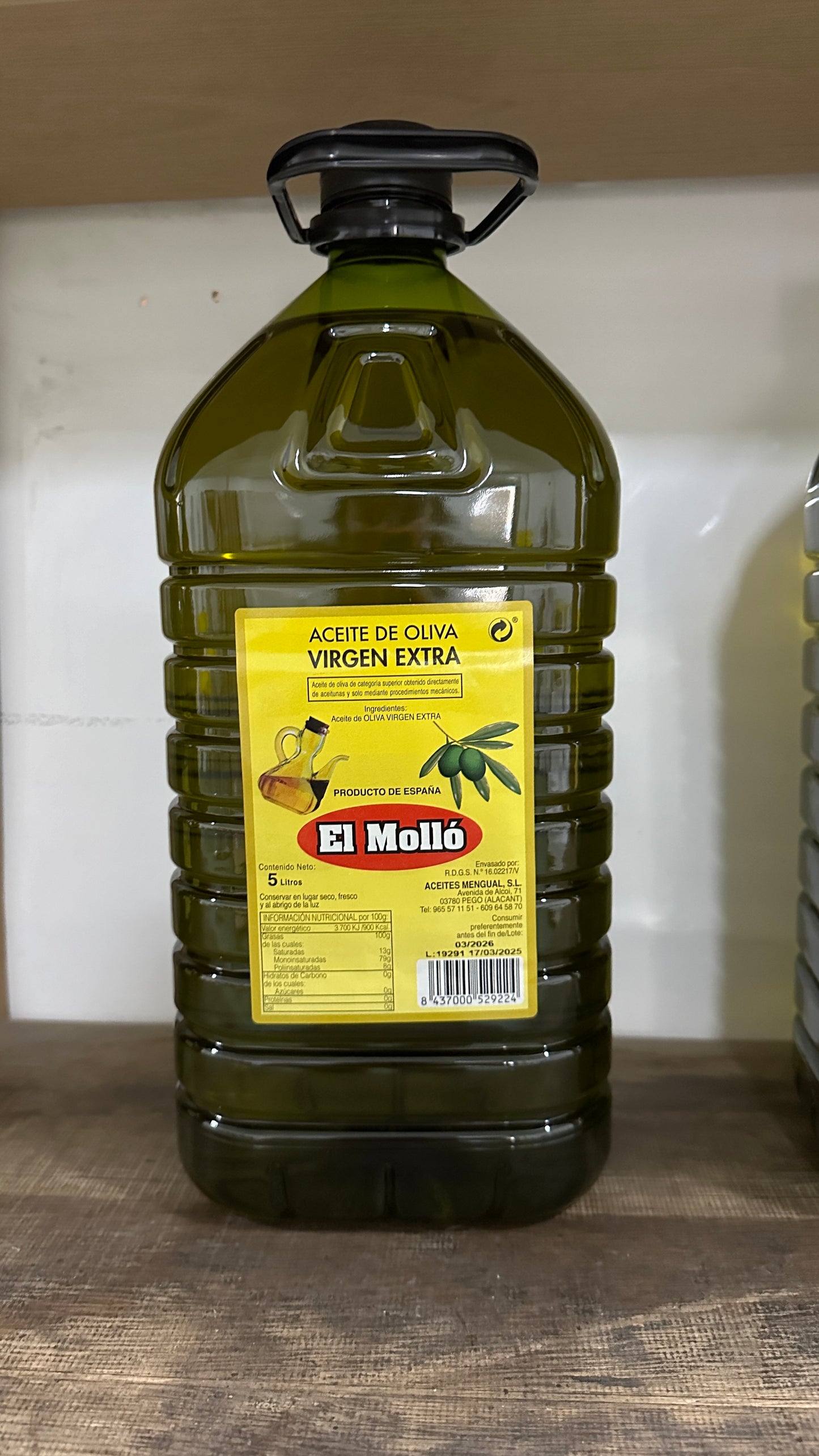 Oliwa z oliwek Extra Virgin 5L