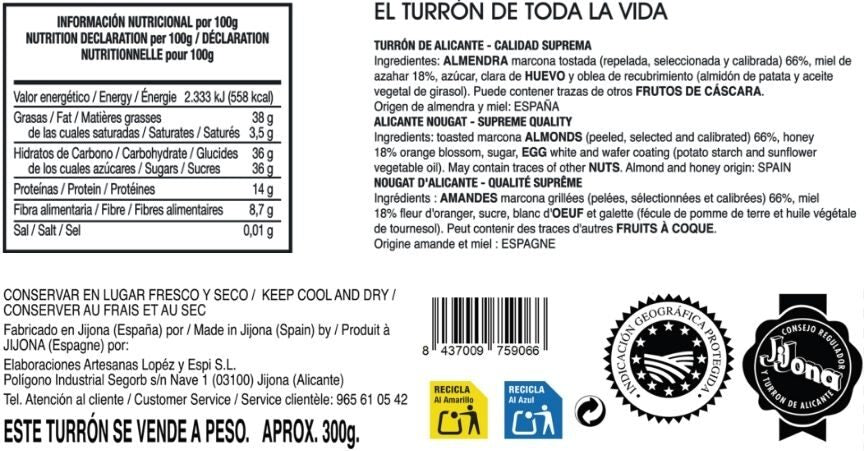 Selekcja Turrón Hijos de Manuel Picó