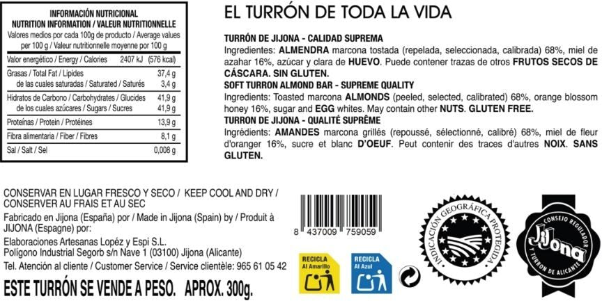 Selekcja Turrón Hijos de Manuel Picó